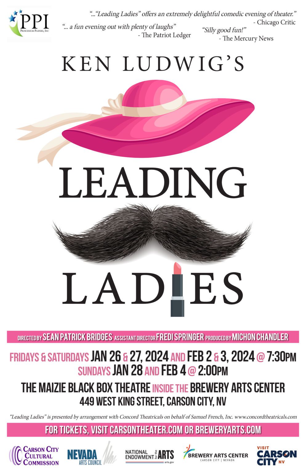 PPI Presents Leading Ladies Friday January 26th 2024 Brewery   2024 01 26 Leading Ladies Poster FINAL 994x1536 