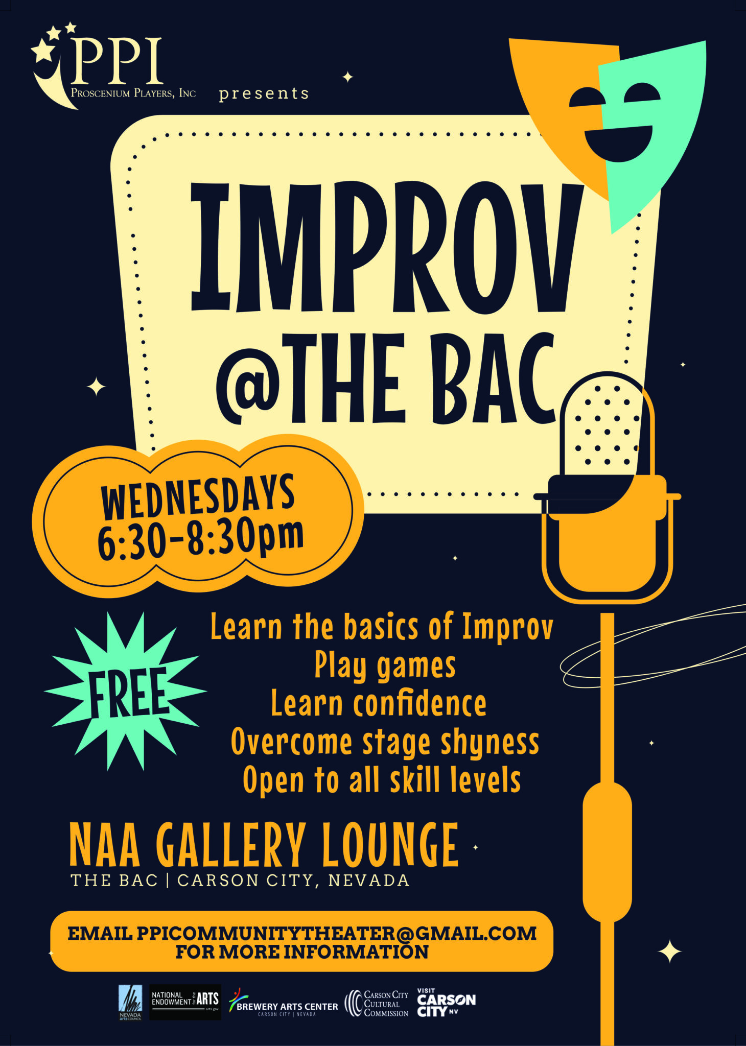 PPI Presents Improv the BAC Every Wednesday February 5th 2025