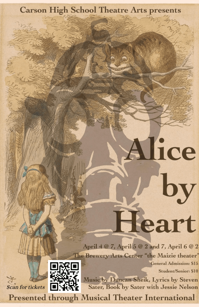 Carson High School Theatre Arts Presents Alice by Heart | April 4th ...