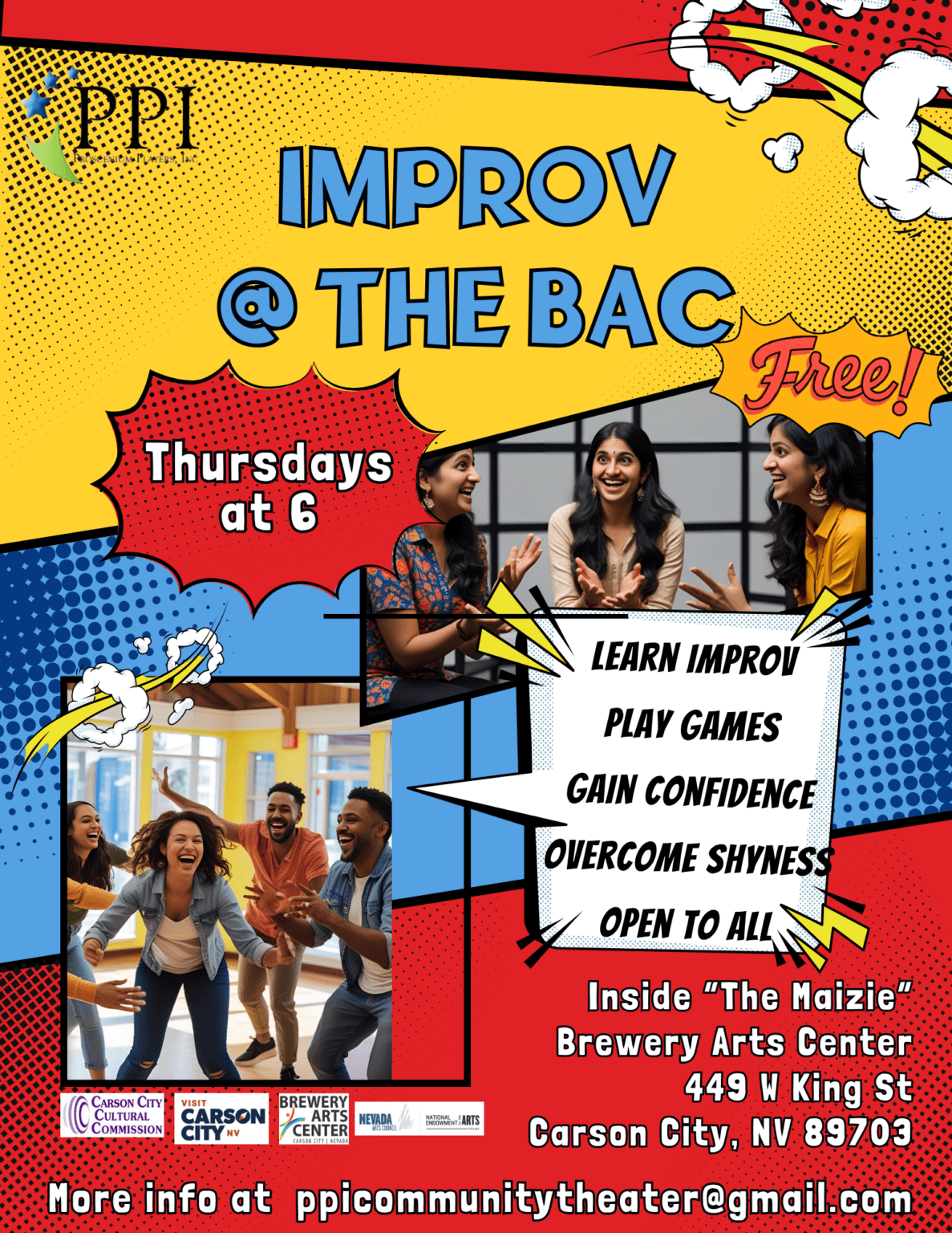 PPI presents: Improv @ the BAC | Thursdays | July 24th 2025 - Brewery ...