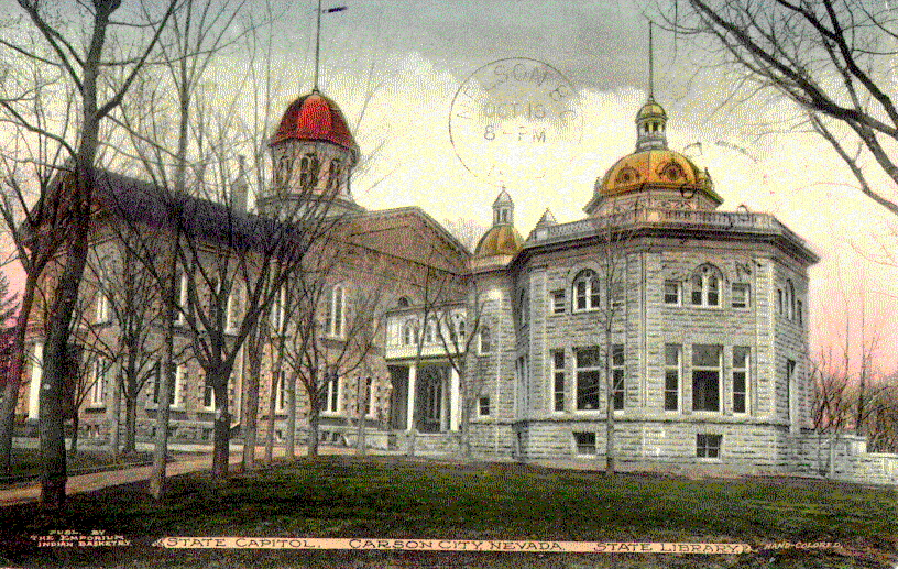 2-View of annex on east side of capitol_ hand-colored postcard ca. 1905