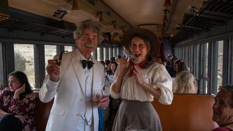 Inaugural Mark Twain Days Festival Twain Train Cocktail Excursion.