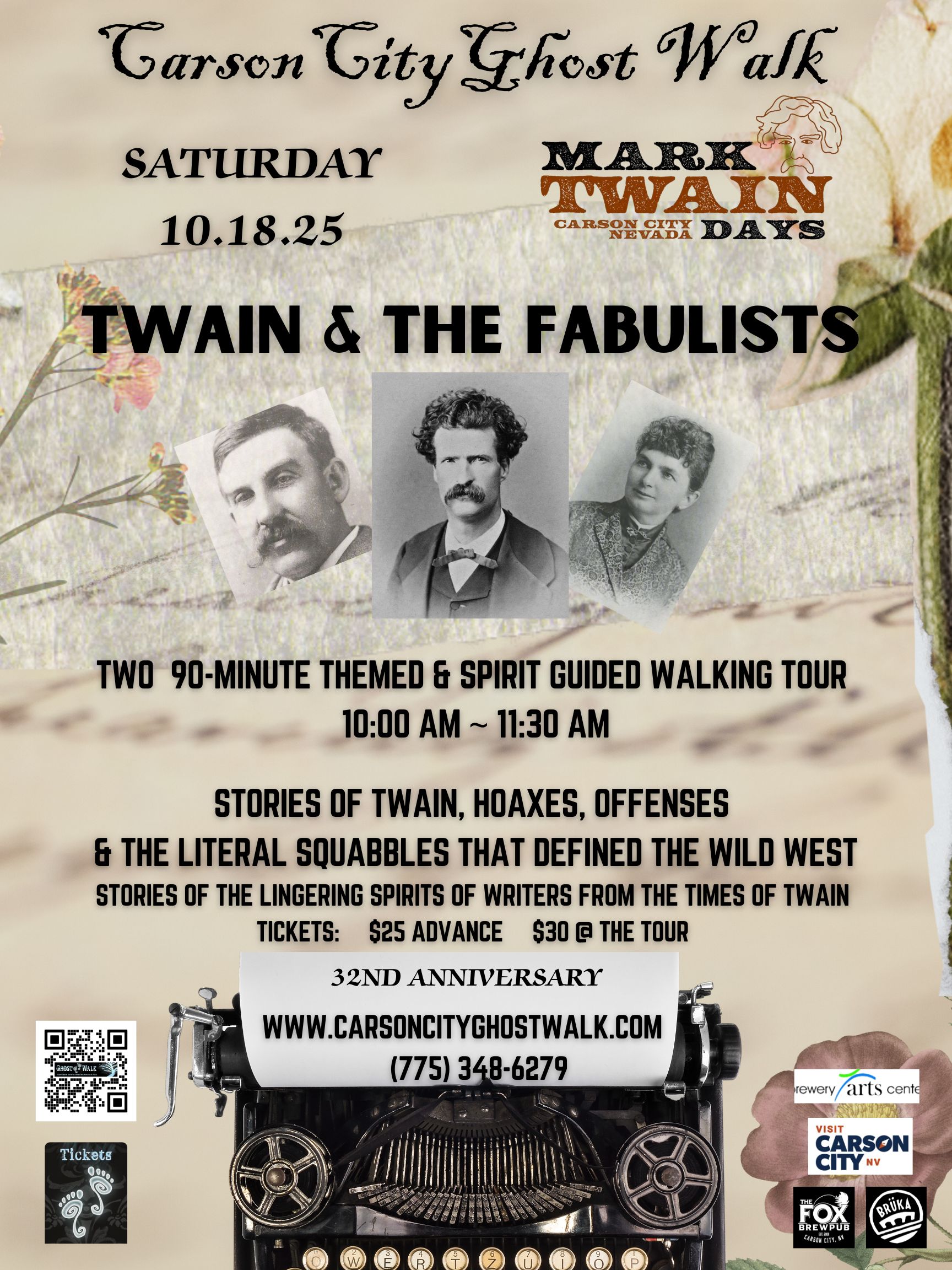 TWAIN & The Fabulists Ghost Walk 2025